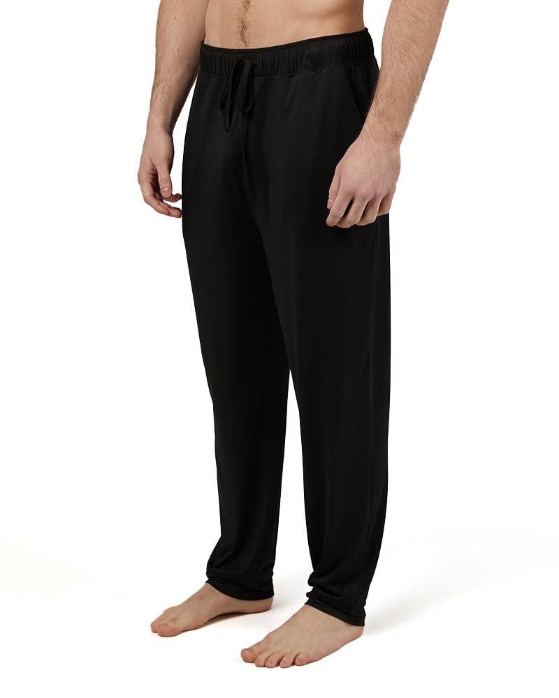 32 Degrees Men's Cool Classic Sleep Pant | Anti-Odor | 4-Way Stretch | Moisture Wicking, Black, Small - Image 1